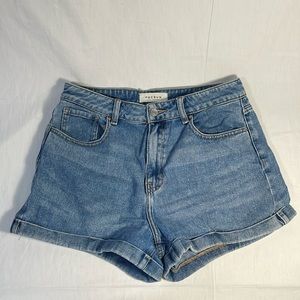 Pacsun Jeans Shorts Womens Size 28 Cuffed Denim Shorts Mom High Rise Cotton